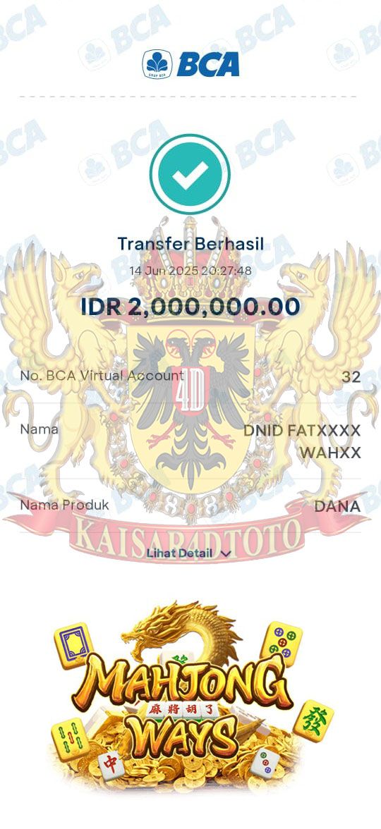 BUKTI JACKPOT KAISAR4DTOTO