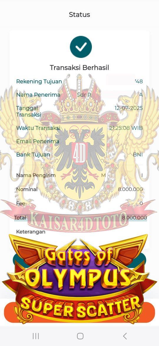 BUKTI JACKPOT KAISAR4DTOTO