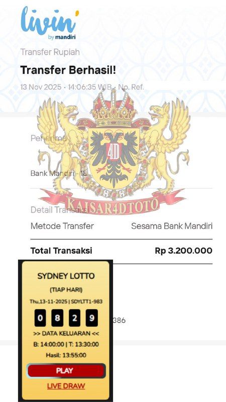 BUKTI JACKPOT KAISAR4DTOTO