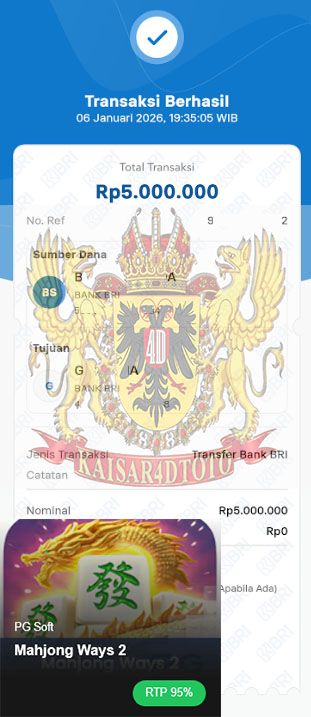 BUKTI JACKPOT KAISAR4DTOTO