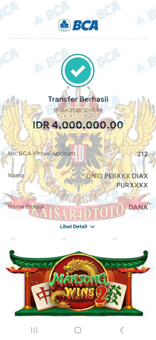 BUKTI JACKPOT KAISAR4DTOTO