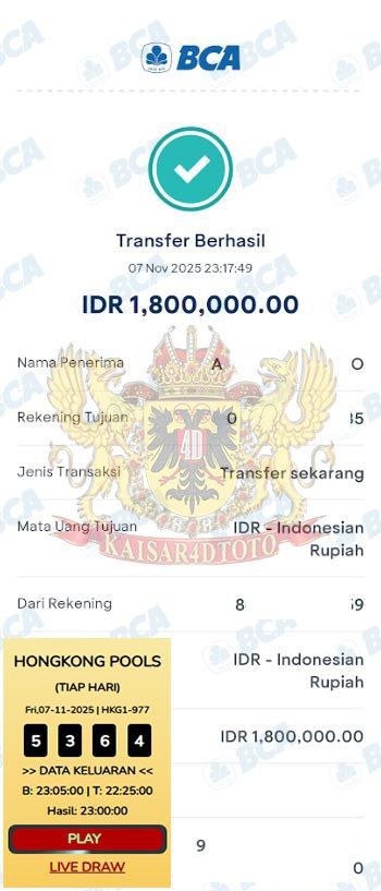BUKTI JACKPOT KAISAR4DTOTO