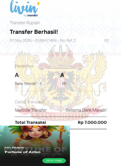 BUKTI JACKPOT KAISAR4DTOTO