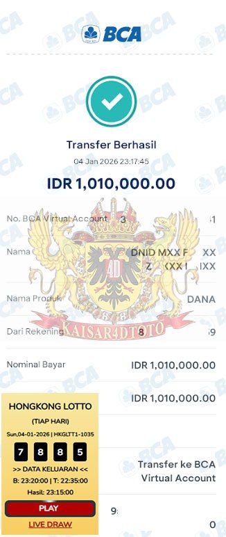 BUKTI JACKPOT KAISAR4DTOTO