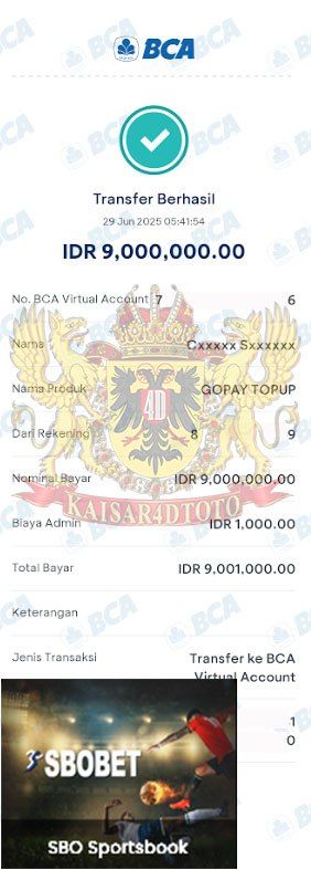 BUKTI JACKPOT KAISAR4DTOTO