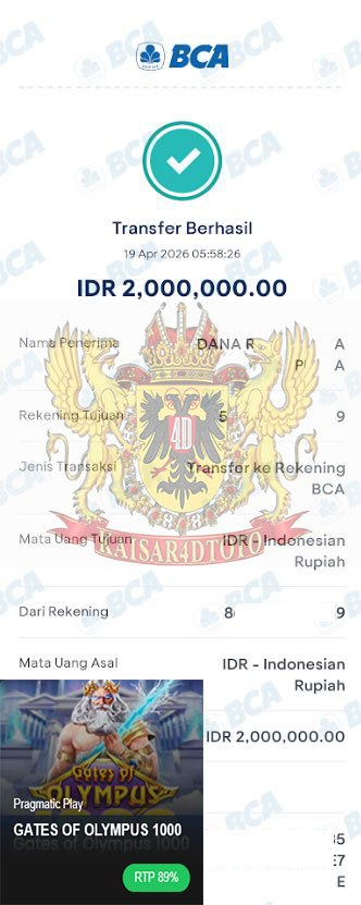 BUKTI JACKPOT KAISAR4DTOTO