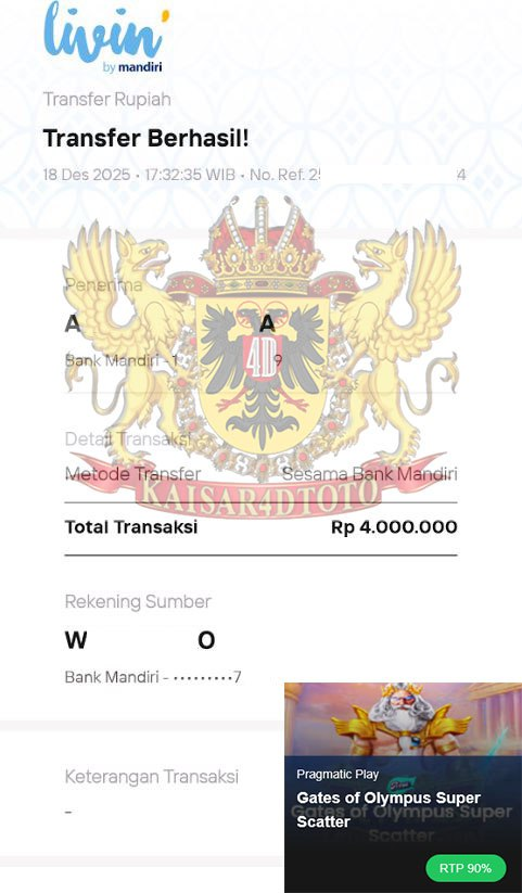 BUKTI JACKPOT KAISAR4DTOTO