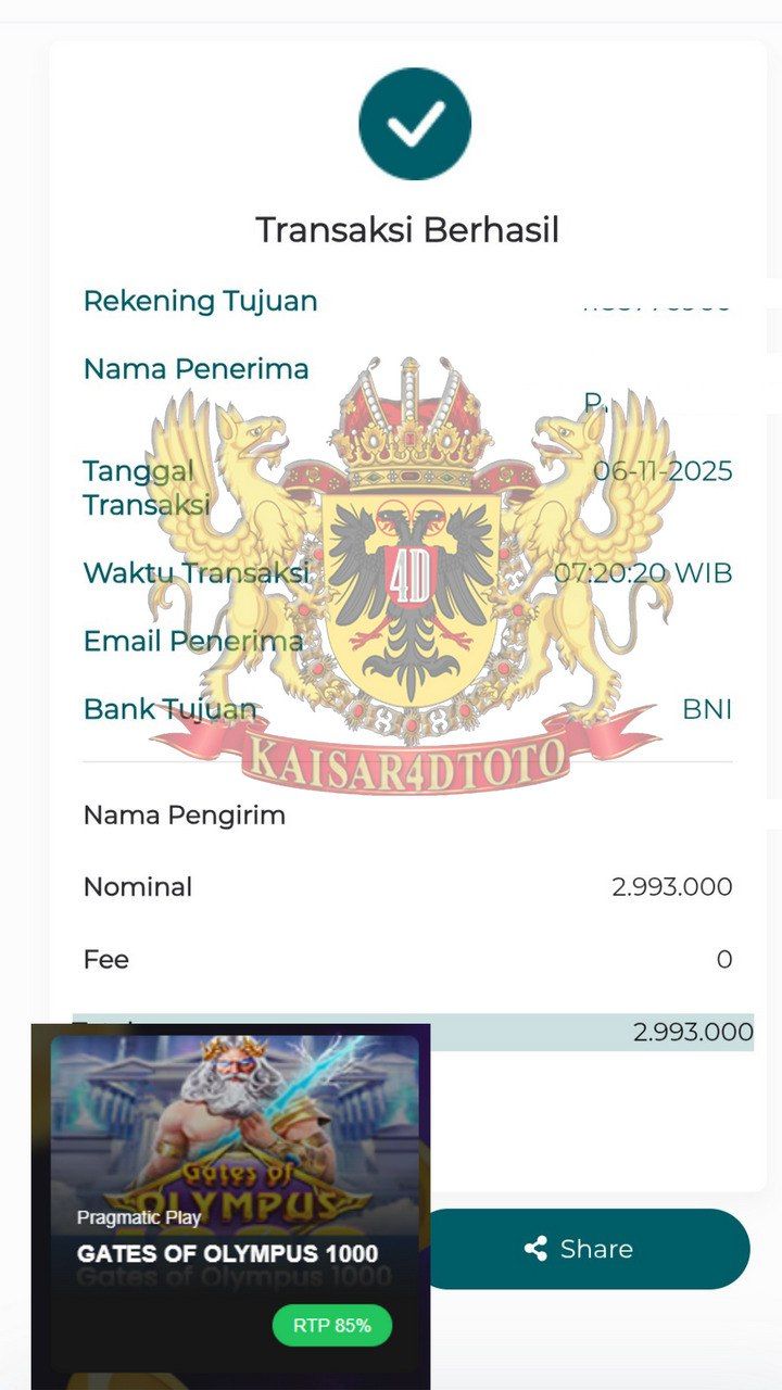 BUKTI JACKPOT KAISAR4DTOTO