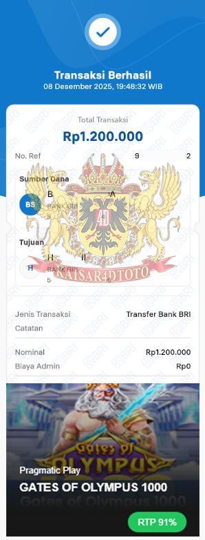 BUKTI JACKPOT KAISAR4DTOTO