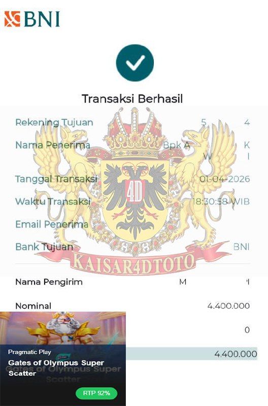 BUKTI JACKPOT KAISAR4DTOTO