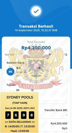 BUKTI JACKPOT KAISAR4DTOTO