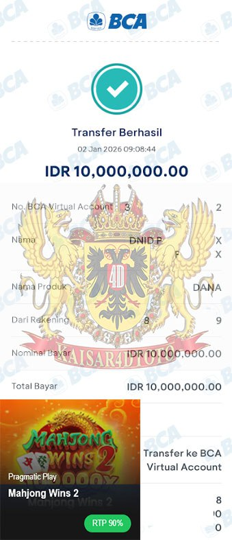 BUKTI JACKPOT KAISAR4DTOTO