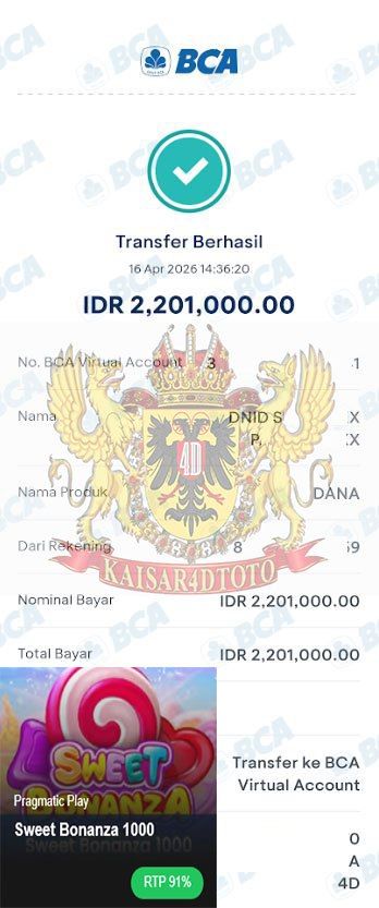 BUKTI JACKPOT KAISAR4DTOTO