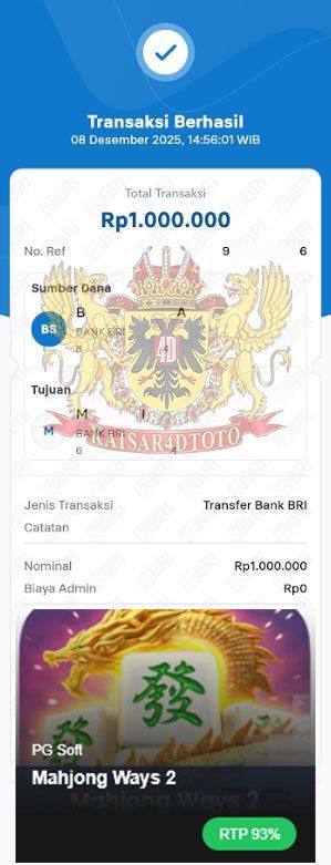 BUKTI JACKPOT KAISAR4DTOTO