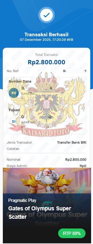 BUKTI JACKPOT KAISAR4DTOTO