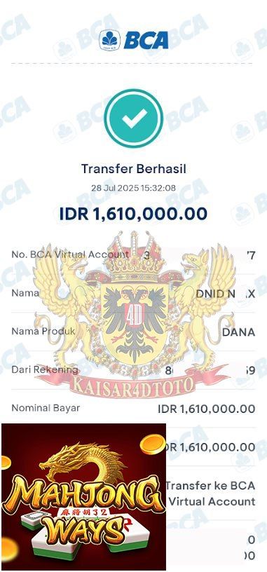 BUKTI JACKPOT KAISAR4DTOTO