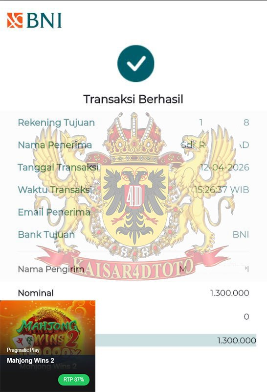 BUKTI JACKPOT KAISAR4DTOTO