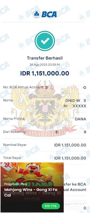 BUKTI JACKPOT KAISAR4DTOTO