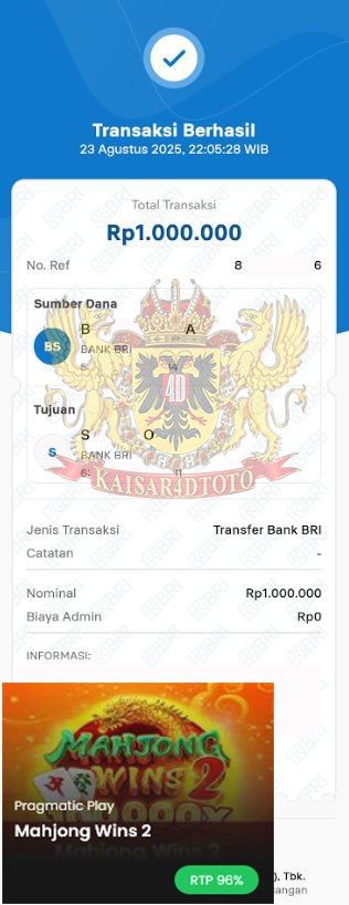 BUKTI JACKPOT KAISAR4DTOTO