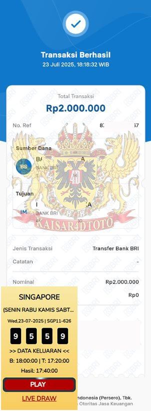 BUKTI JACKPOT KAISAR4DTOTO