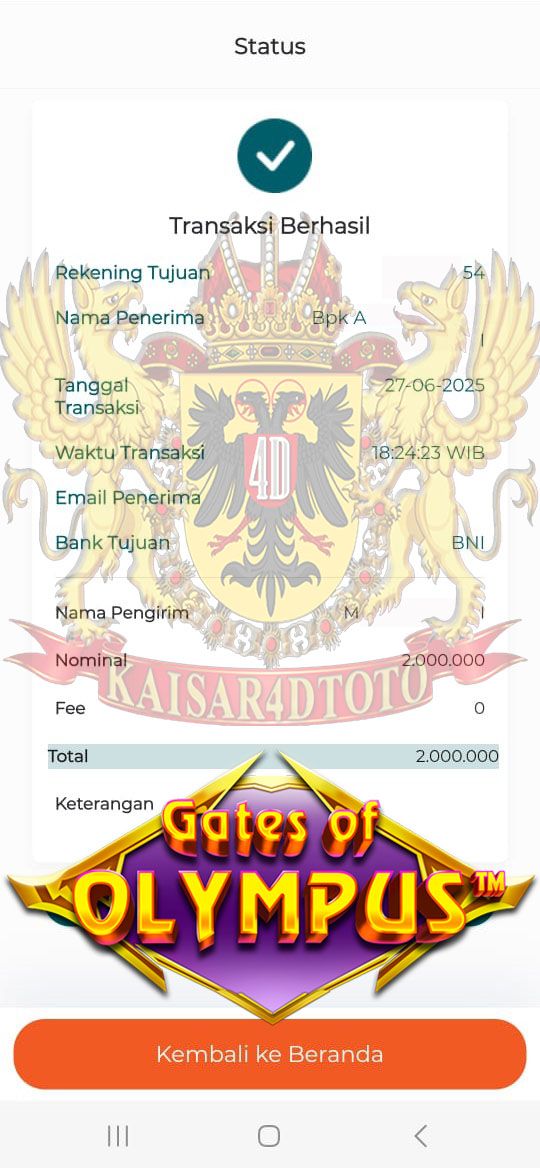 BUKTI JACKPOT KAISAR4DTOTO