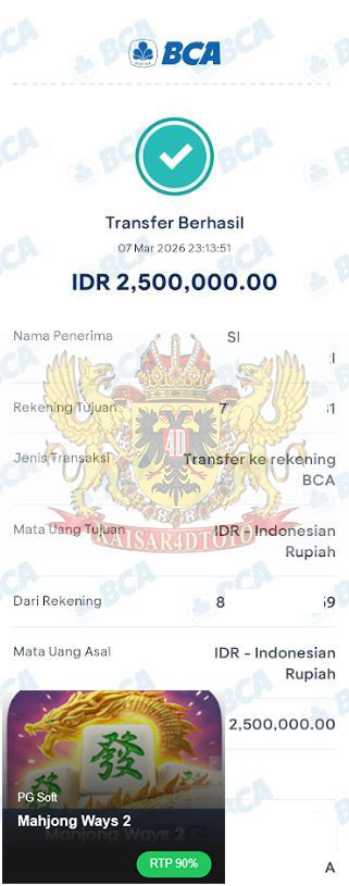 BUKTI JACKPOT KAISAR4DTOTO