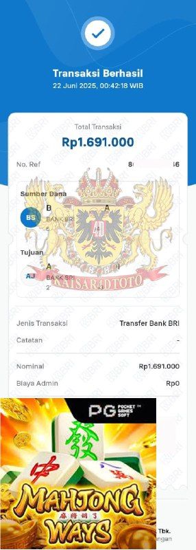 BUKTI JACKPOT KAISAR4DTOTO