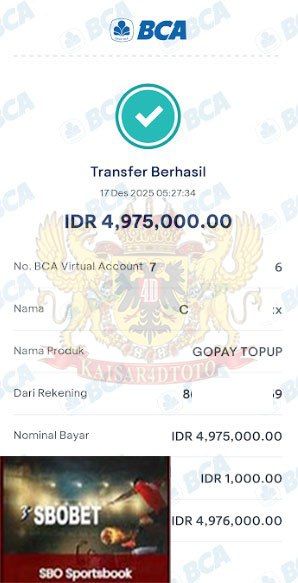 BUKTI JACKPOT KAISAR4DTOTO