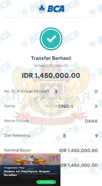 BUKTI JACKPOT KAISAR4DTOTO