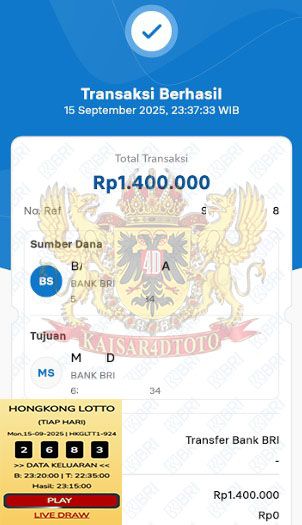 BUKTI JACKPOT KAISAR4DTOTO
