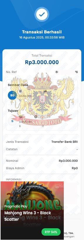 BUKTI JACKPOT KAISAR4DTOTO