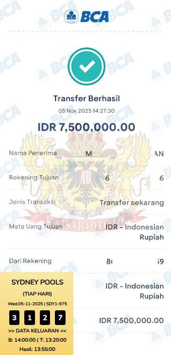 BUKTI JACKPOT KAISAR4DTOTO