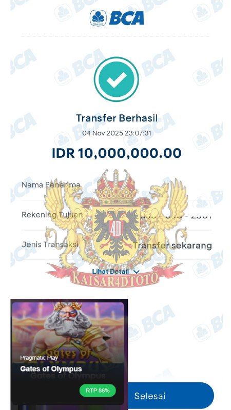 BUKTI JACKPOT KAISAR4DTOTO