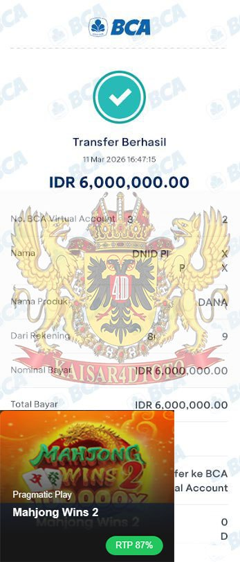 BUKTI JACKPOT KAISAR4DTOTO