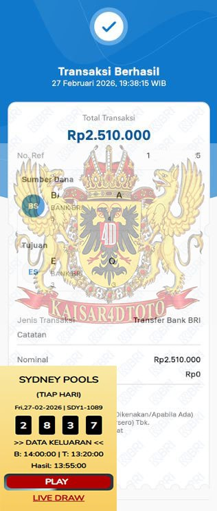 BUKTI JACKPOT KAISAR4DTOTO