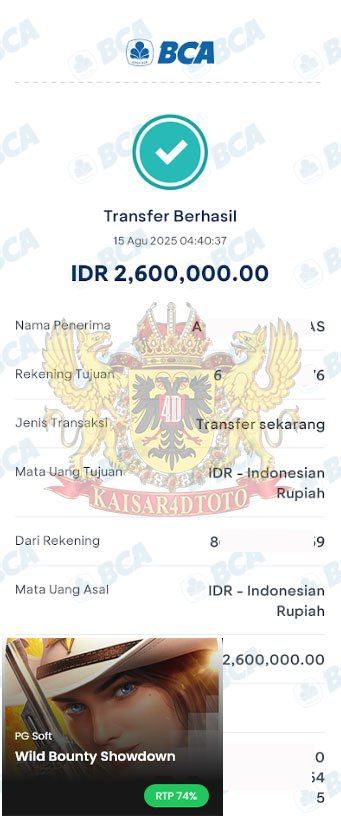 BUKTI JACKPOT KAISAR4DTOTO