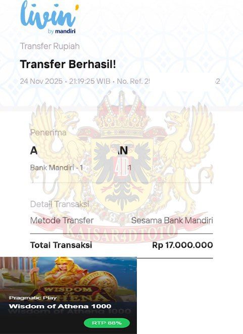 BUKTI JACKPOT KAISAR4DTOTO