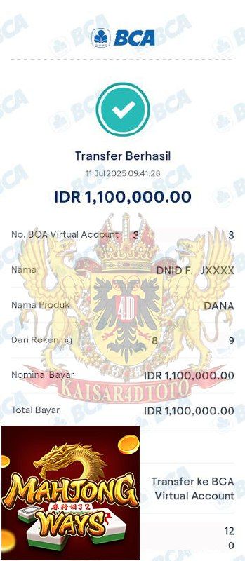 BUKTI JACKPOT KAISAR4DTOTO