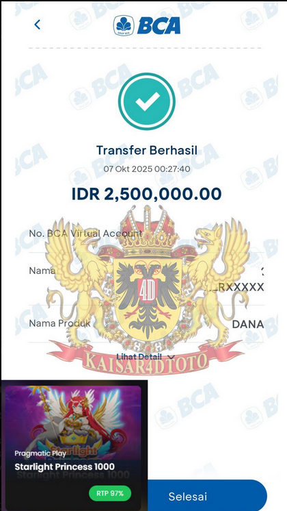 BUKTI JACKPOT KAISAR4DTOTO