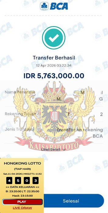 BUKTI JACKPOT KAISAR4DTOTO