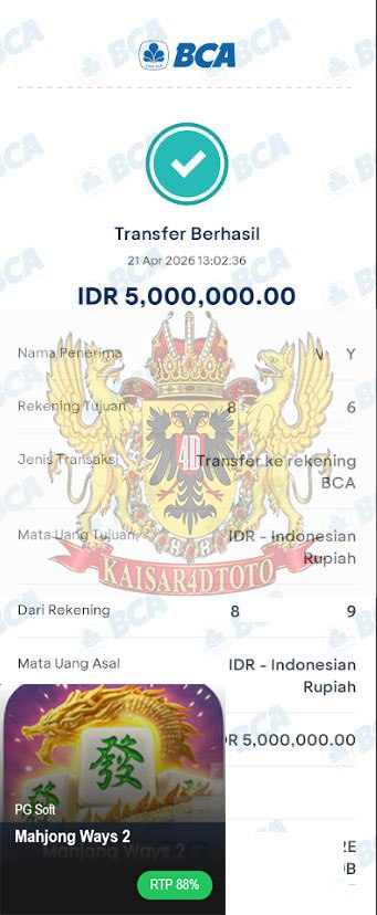 BUKTI JACKPOT KAISAR4DTOTO