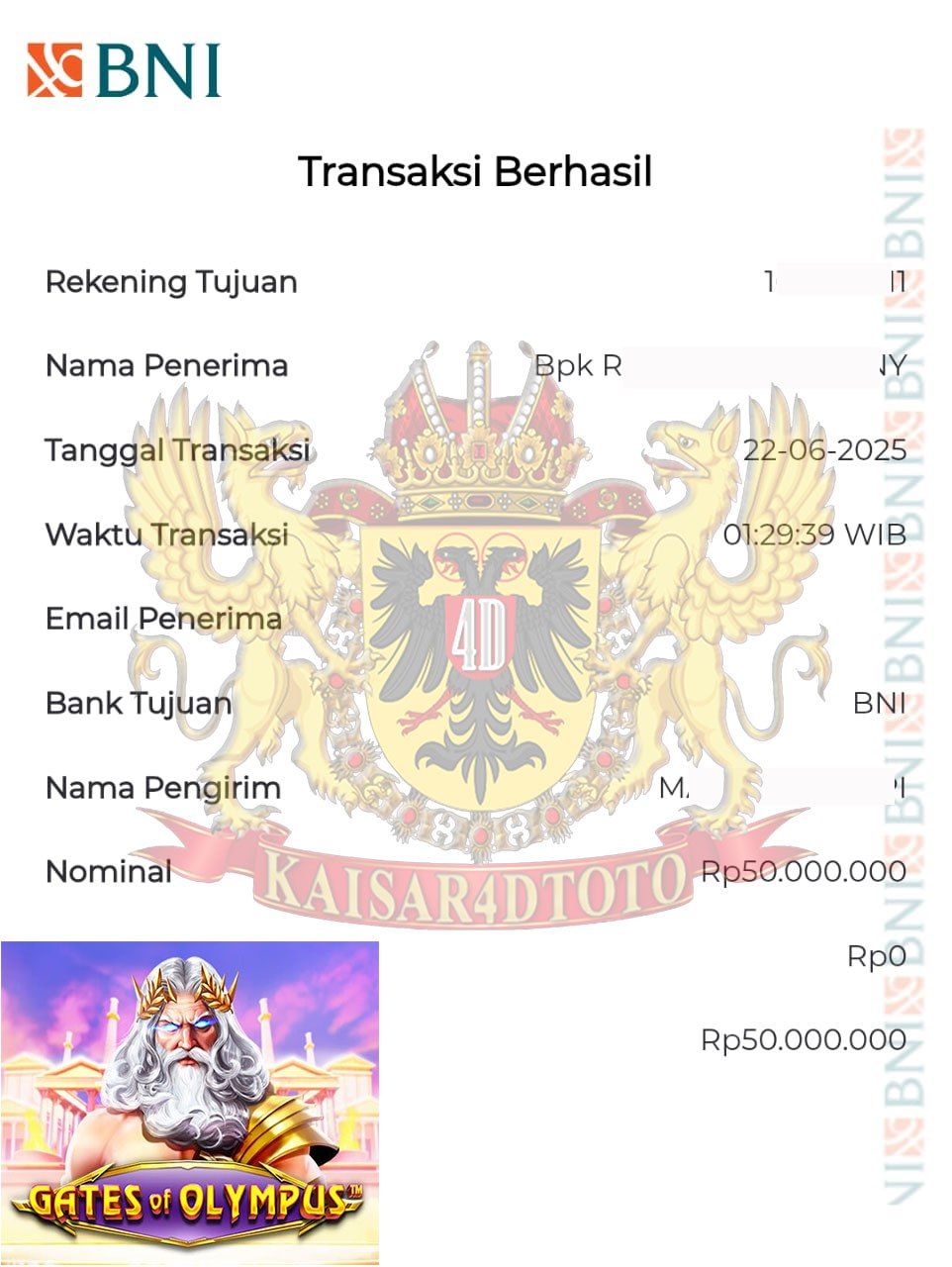 BUKTI JACKPOT KAISAR4DTOTO
