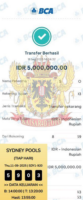 BUKTI JACKPOT KAISAR4DTOTO
