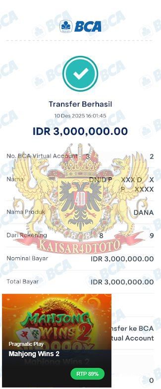 BUKTI JACKPOT KAISAR4DTOTO