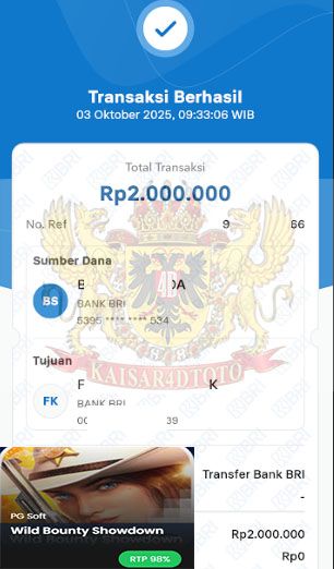 BUKTI JACKPOT KAISAR4DTOTO