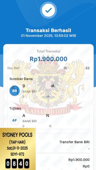 BUKTI JACKPOT KAISAR4DTOTO