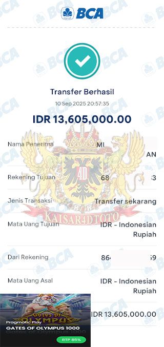 BUKTI JACKPOT KAISAR4DTOTO