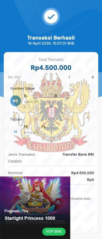 BUKTI JACKPOT KAISAR4DTOTO