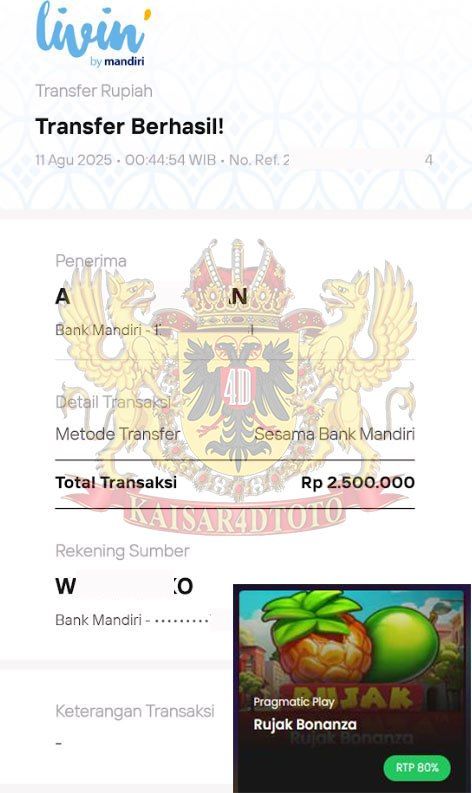 BUKTI JACKPOT KAISAR4DTOTO