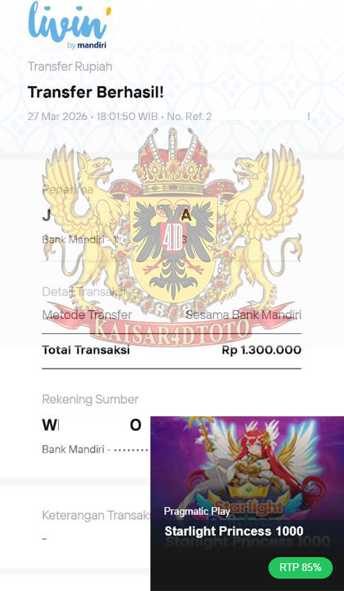 BUKTI JACKPOT KAISAR4DTOTO